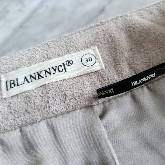 Blank NYC Leather Mini Skirt Taupe 30 L - Picture 4 of 9